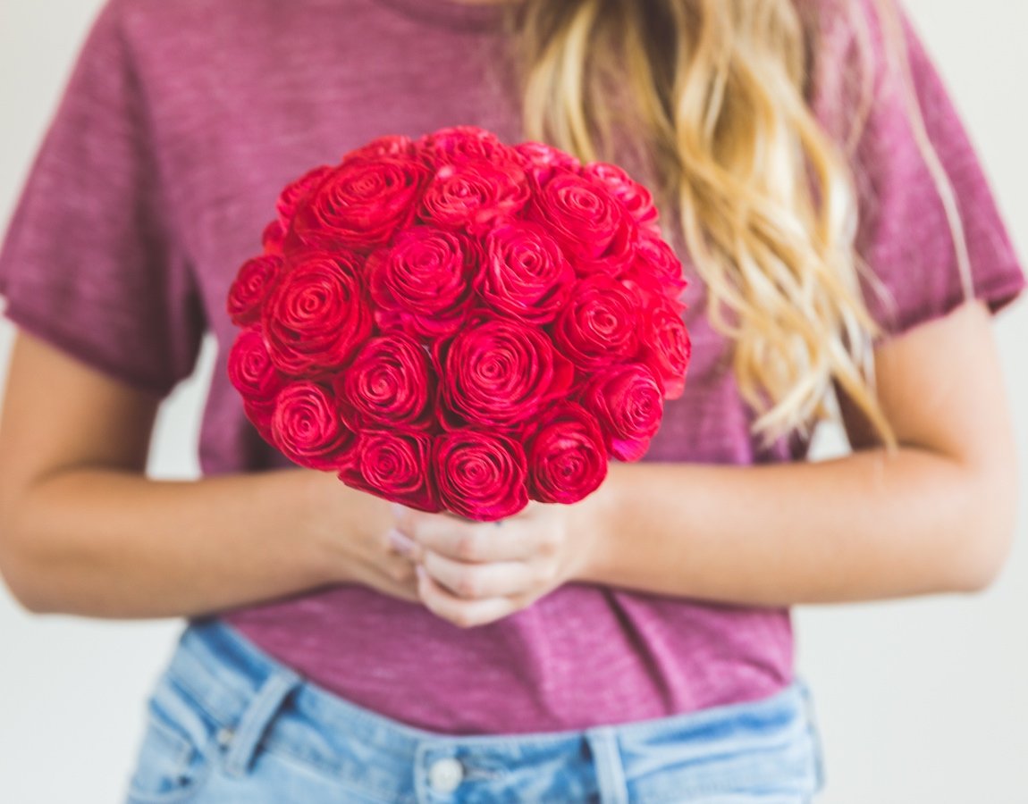 Sola Wood Flower Bouquets - Red My Mind