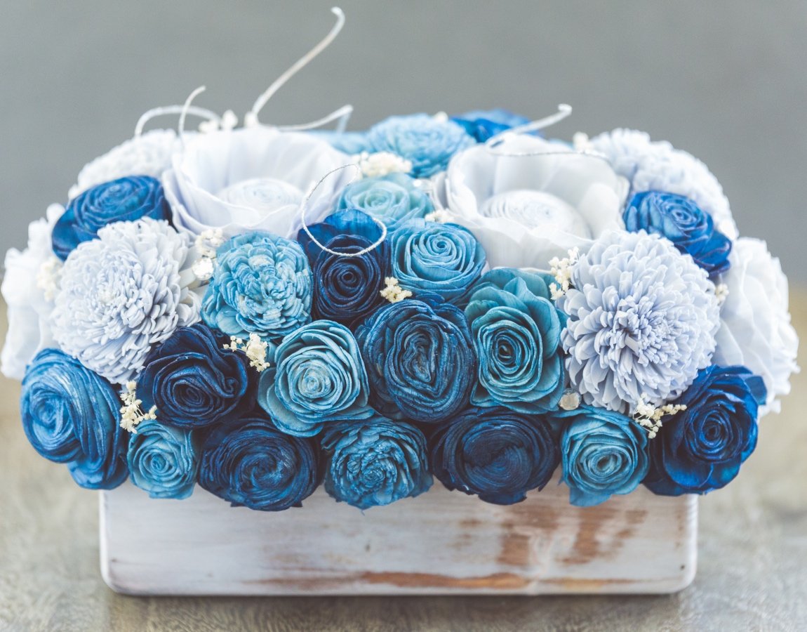 Sola Wood Flower Centerpiece - Winter is Coming Centerpiece