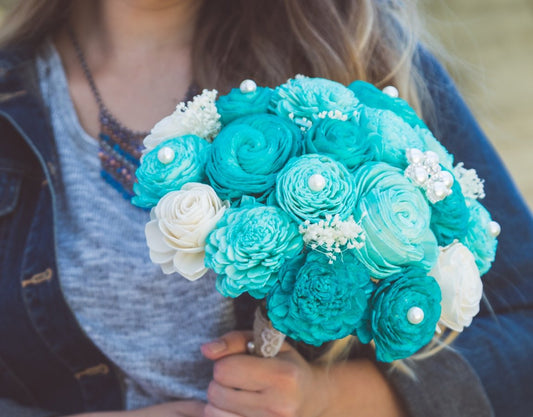 Sola Wood Flower Bouquets - Breakfast at Tiffany's